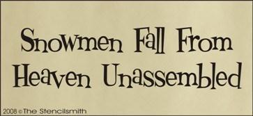 128 - Snowmen Fall From Heaven - The Stencilsmith