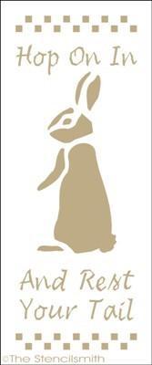 1293 - Hop on in and rest your tail - The Stencilsmith