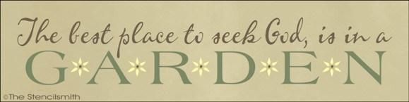 1300 - The best place to seek God is in a Garden - The Stencilsmith