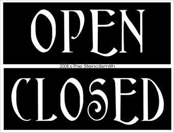 OPEN / CLOSED - 2pc set - The Stencilsmith