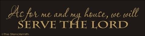 1321 - As for me and my house, we will serve the Lord - The Stencilsmith