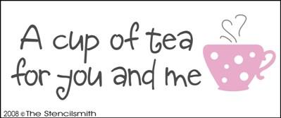 A cup of tea for you and me - The Stencilsmith