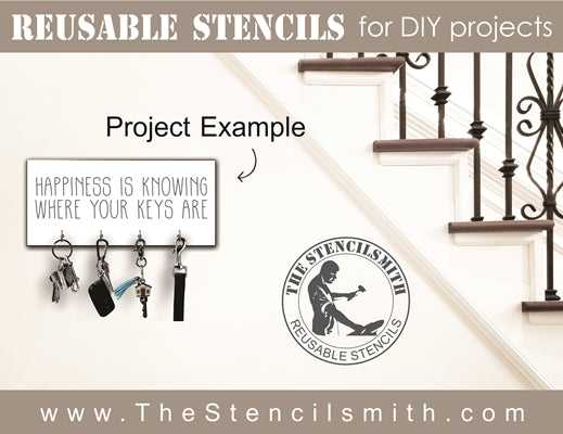 1328 - Happiness is knowing where your keys are - The Stencilsmith