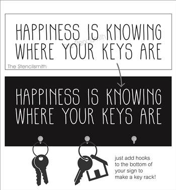 1328 - Happiness is knowing where your keys are - The Stencilsmith