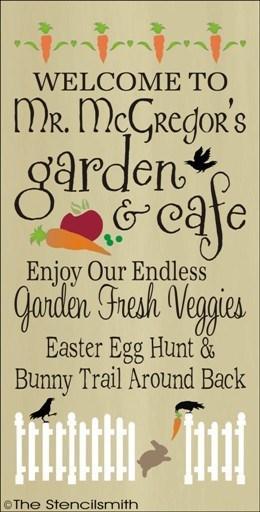 1363 - Mr. McGreggor's Garden & Cafe - The Stencilsmith
