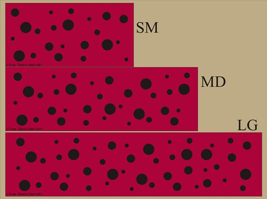 1376 - Ladybug Polka Dot Background - The Stencilsmith