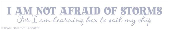 1387 - I am not afraid of storms - The Stencilsmith