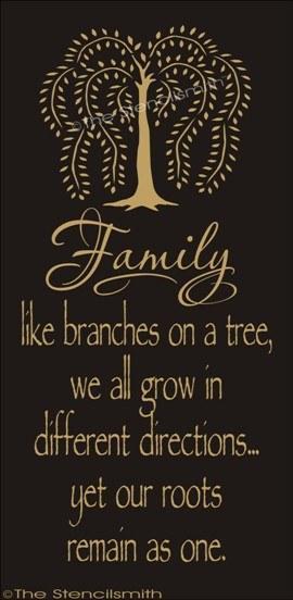 1388 - FAMILY like branches on a tree ... roots - The Stencilsmith