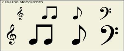 Music Notes - SMALL - The Stencilsmith
