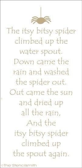 1406 - The Itsy Bitsy Spider - The Stencilsmith