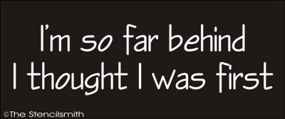 1425 - I'm so far behind I thought I was first - The Stencilsmith