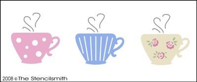 TEA CUPS - The Stencilsmith