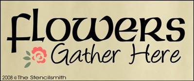 Flowers Gather Here - B - The Stencilsmith