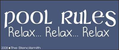 Pool Rules - A - The Stencilsmith