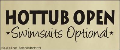 Hottub Open - Swimsuits Optional - The Stencilsmith