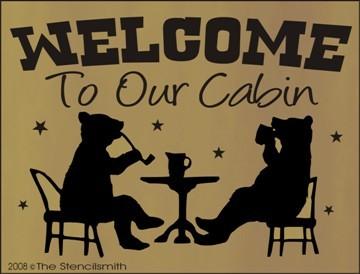 Welcome to our Cabin - B - The Stencilsmith