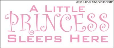 A little PRINCESS sleeps here - The Stencilsmith