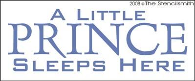 A Little Prince Sleeps Here - The Stencilsmith
