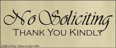 No Soliciting - C - The Stencilsmith
