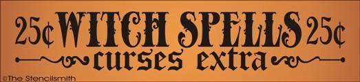 1528 - Witch Spells 25c - curses extra - The Stencilsmith