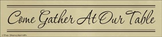 1540 - Come Gather At Our Table - The Stencilsmith