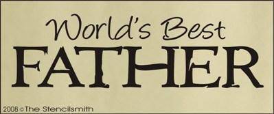 World's Best FATHER - The Stencilsmith
