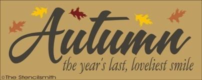 1547 - Autumn the year's last loveliest smile - The Stencilsmith