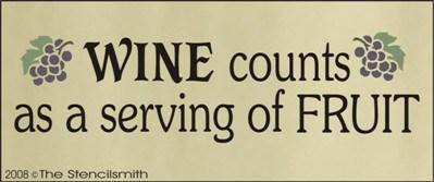 Wine counts as a serving of Fruit - The Stencilsmith