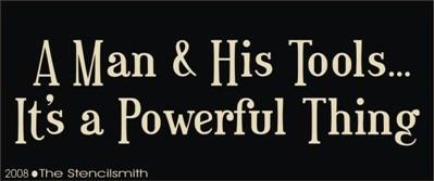 A Man and his Tools It's a powerful thing - The Stencilsmith