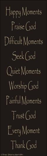 1569 - Happy Moments Praise God - The Stencilsmith