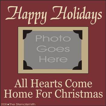 Happy Holidays All hearts... FRAME - The Stencilsmith