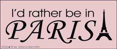 I'd rather be in PARIS - The Stencilsmith