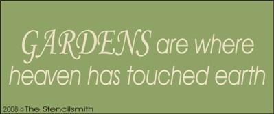 GARDENS - where heaven touched earth - The Stencilsmith