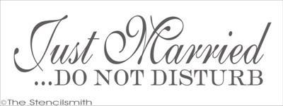 1643 - Just Married ... do not disturb - The Stencilsmith