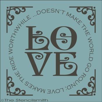 1656 - LOVE doesn't make the world go ... worthwhile - The Stencilsmith