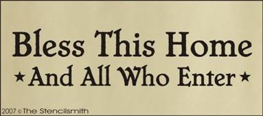 169 - Bless this home and all who enter - The Stencilsmith