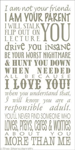 1721 - A PARENT'S PROMISE - The Stencilsmith