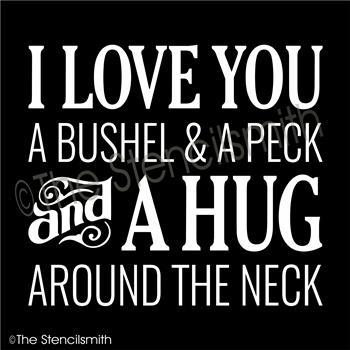 1766 - I love you a bushel and a peck - The Stencilsmith