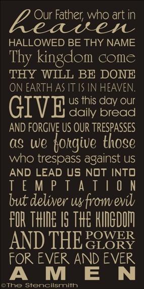 1779 - The Lord's Prayer - The Stencilsmith