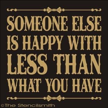 1783 - Someone else is happy with less - The Stencilsmith