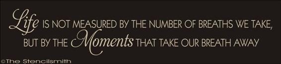 1786 - Life is not measured by the breaths - The Stencilsmith