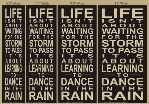 1797 - Life isn't about waiting - The Stencilsmith