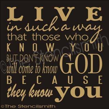 1856 - Live in such a way - The Stencilsmith