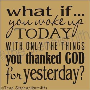 1858 - What if you woke up today - The Stencilsmith