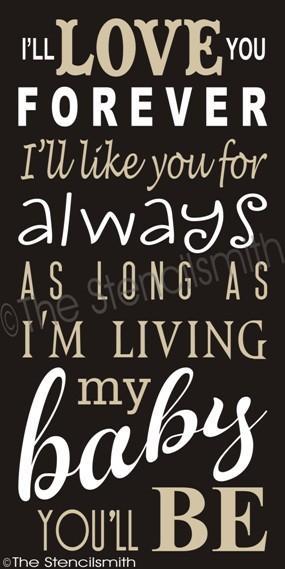 1867 - I'll love you forever - The Stencilsmith