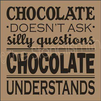 1904 - CHOCOLATE doesn't ask - The Stencilsmith