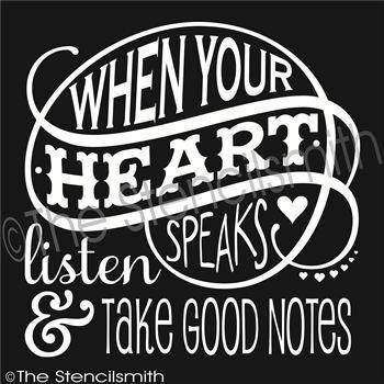 1916 - When your heart speaks - The Stencilsmith