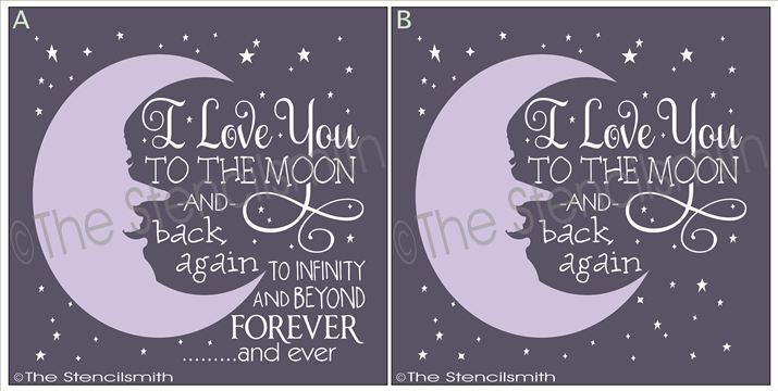 1928 - I love you to the moon - The Stencilsmith