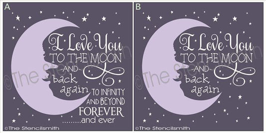 1928 - I love you to the moon - The Stencilsmith