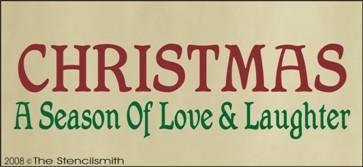 193 - CHRISTMAS love laughter - The Stencilsmith